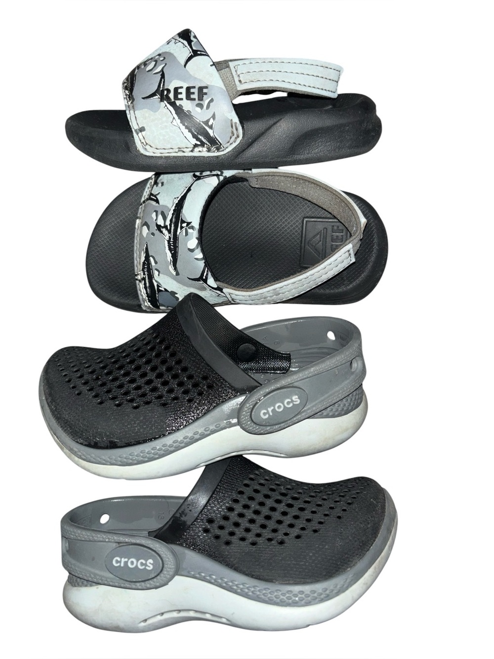 Bundle-Crocs Kids LiteRide 360 Clogs
Reef slide sandals toddler size 7
